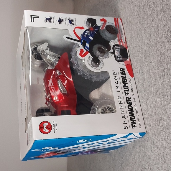 Sharper Image Thunder Tumbler Wireless Remote Control 360° Spinning Red Car NWT - Picture 13 of 13